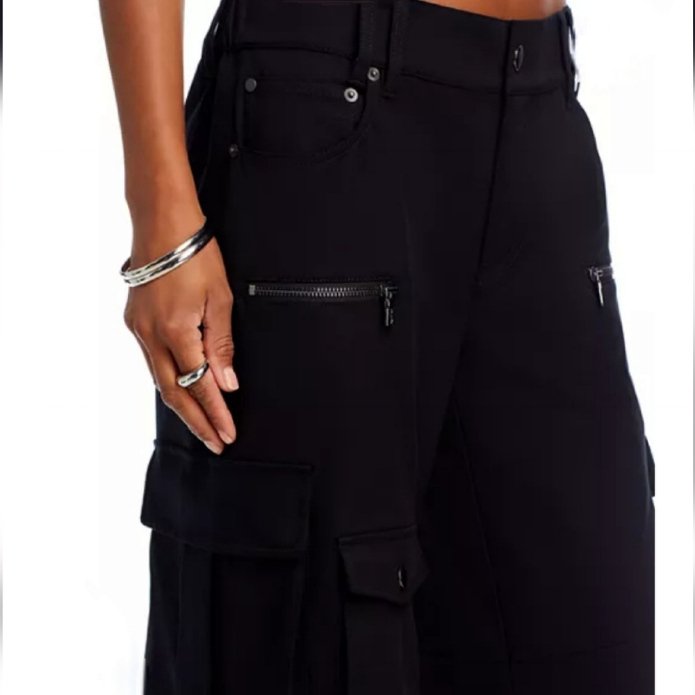 ALICE + OLIVIA Black Cargo Pants - Picture 6 of 10